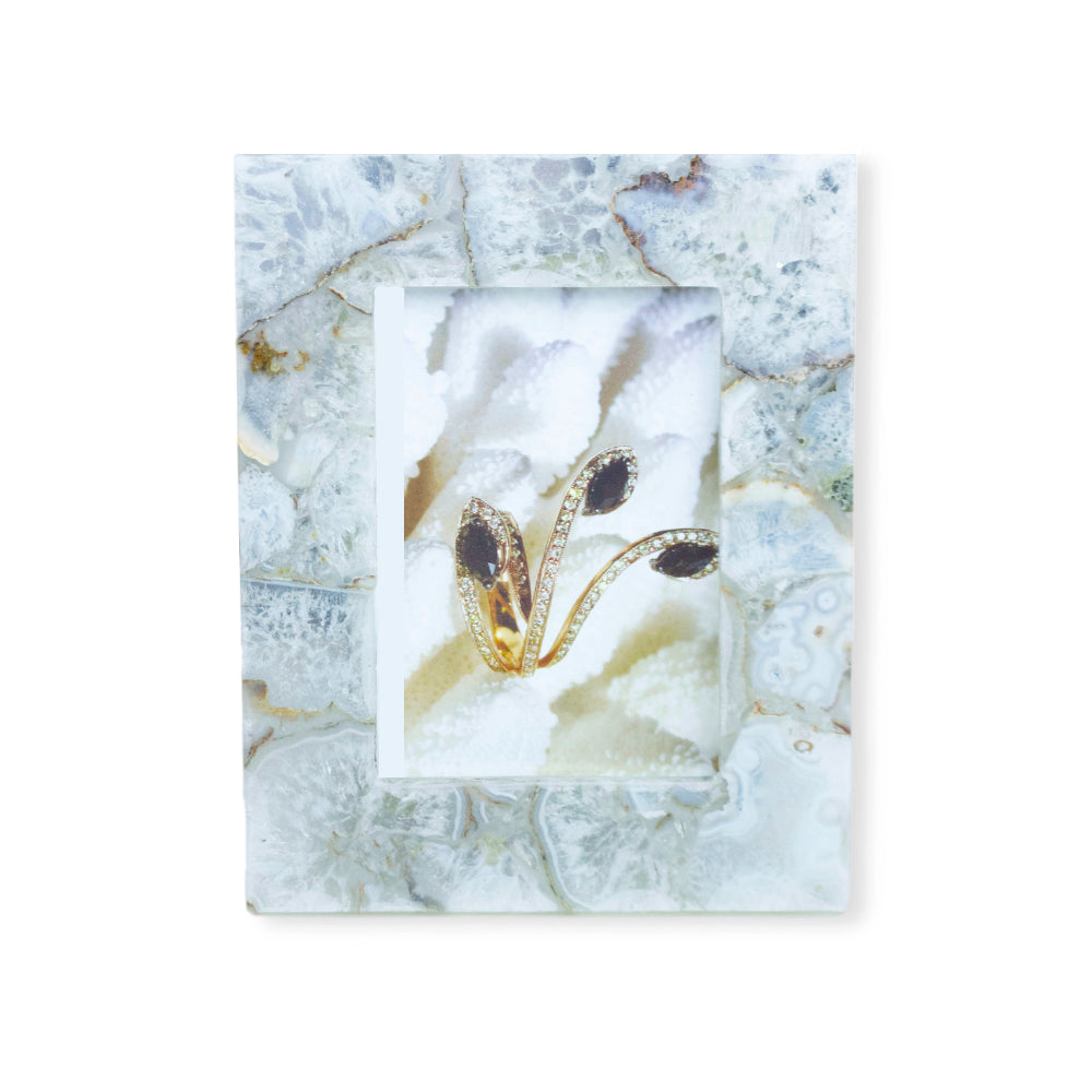 Natural Agate Frame By Barbara Harris Water Jewels