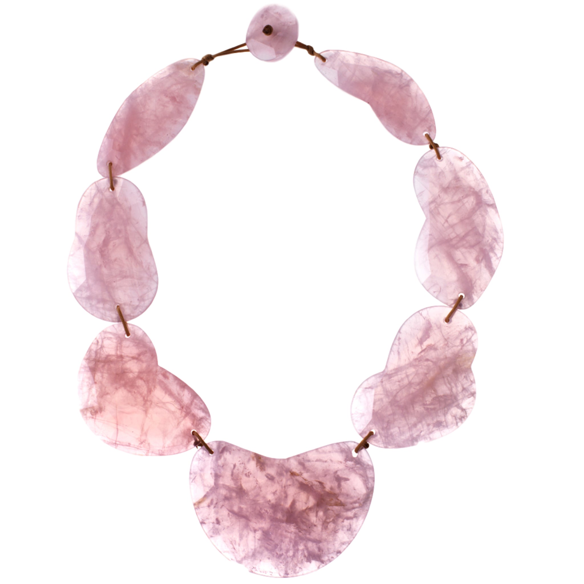 Rose Quartz Gemstone Cloud Necklace