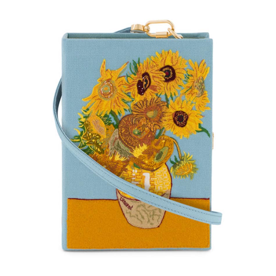 PRE-ORDER Olympia Le-Tan Sunflowers Book Clutch Strapped
