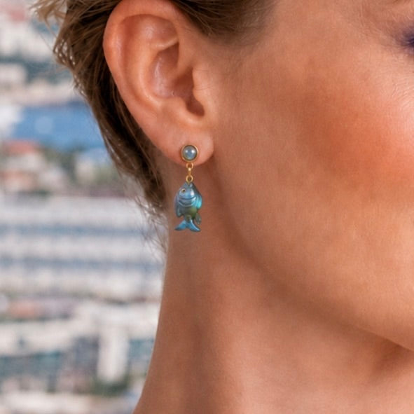 Fish Drop Earring