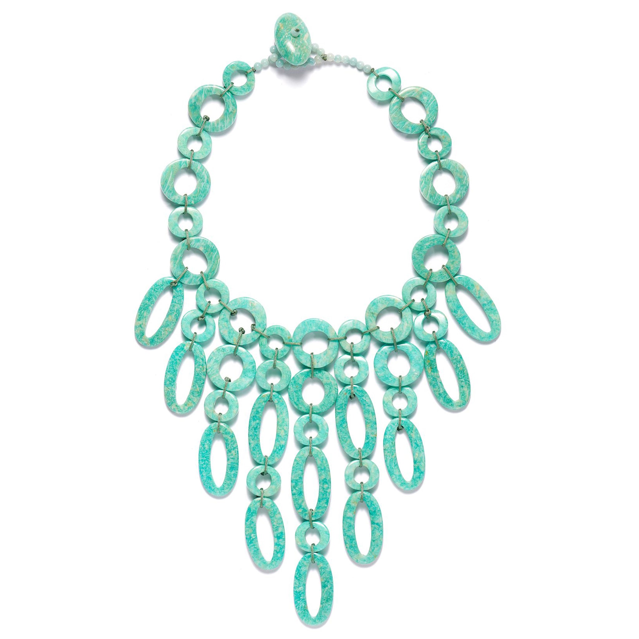 Tahitian Mother of Pearl & Amazonite Bubble