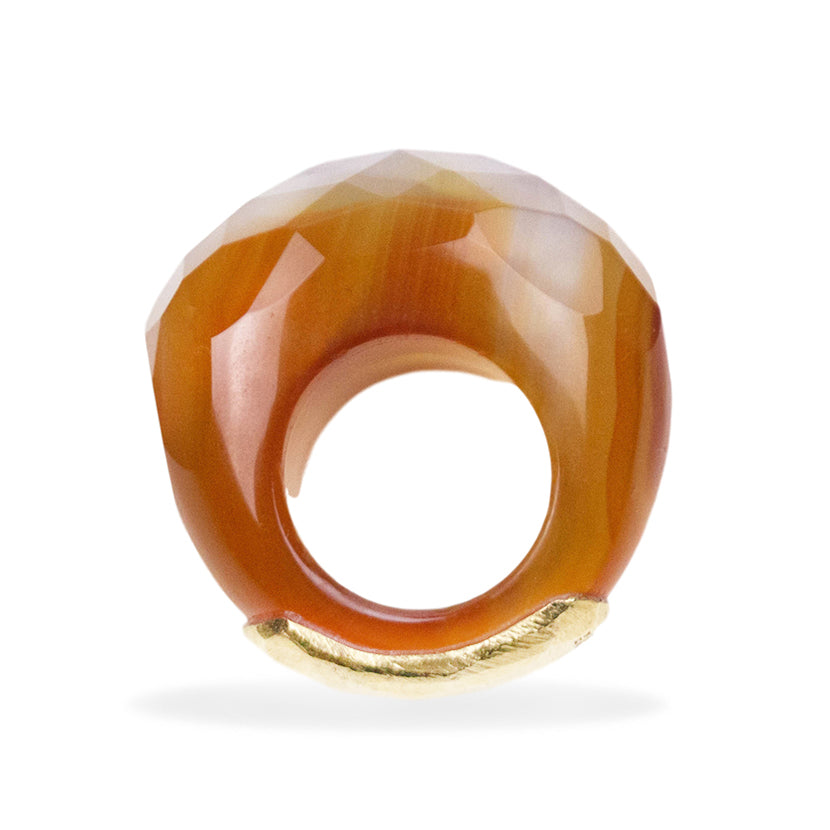 Gold Intaglio Seal Stone Carnelian Ring with Pegasus - Savati  285|CultureTaste