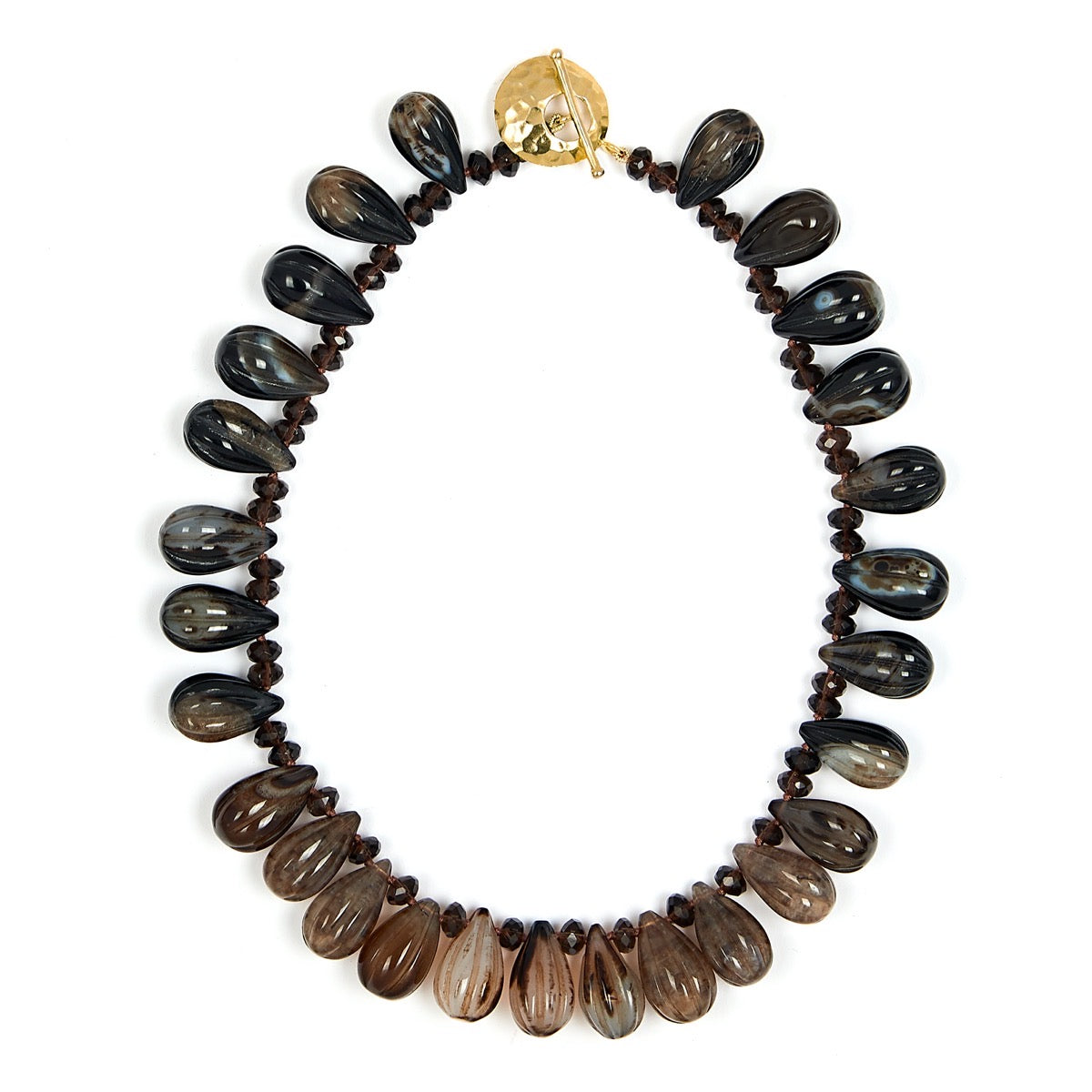 Chalcedony Fig Necklace