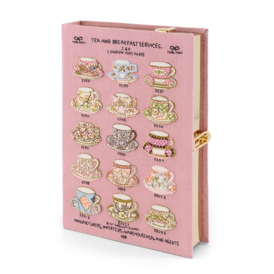 PRE-ORDER Olympia Le-Tan  Victoria and Albert Museum Tea and Breakfast Services BookClutch Strapped