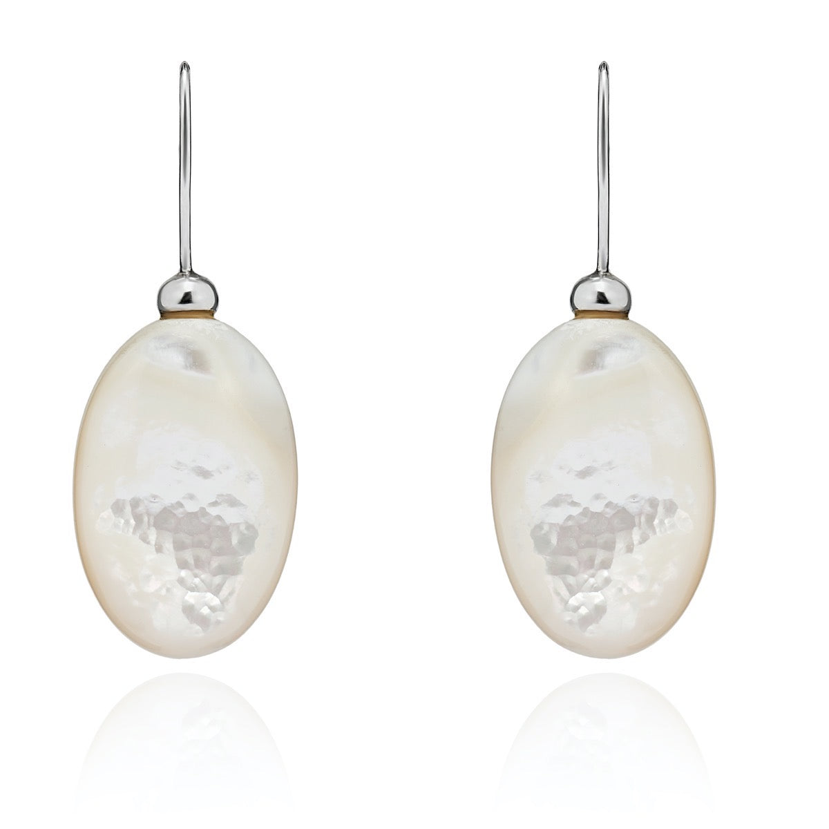 Mother of Pearl Pebble Earrings