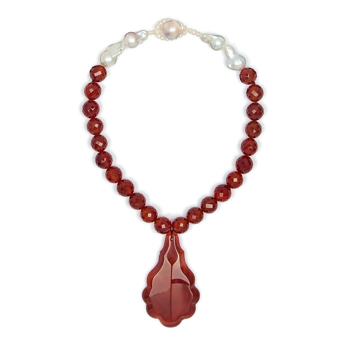 Carnelian Perfume Necklace