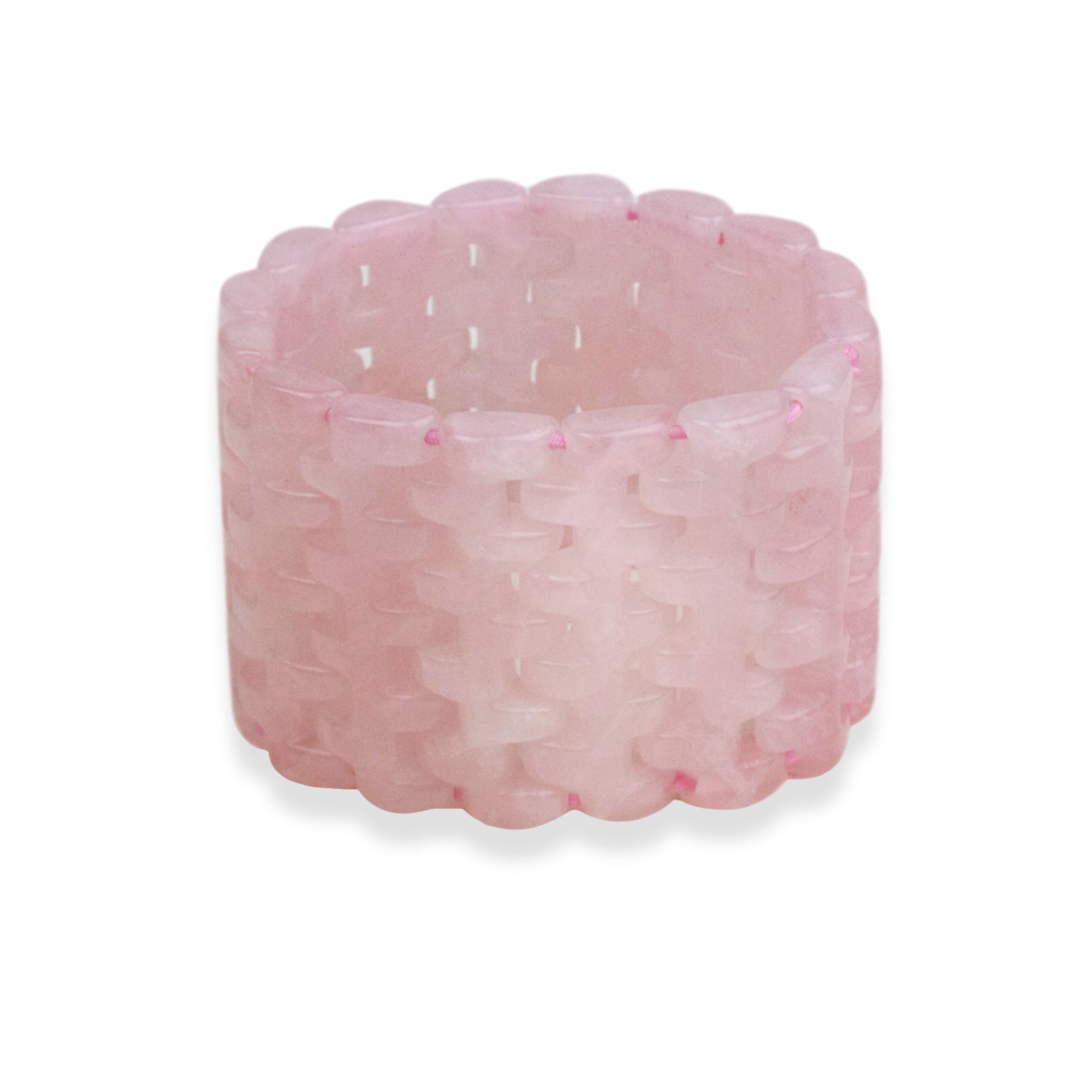 Rose Quartz Puzzle Bracelet