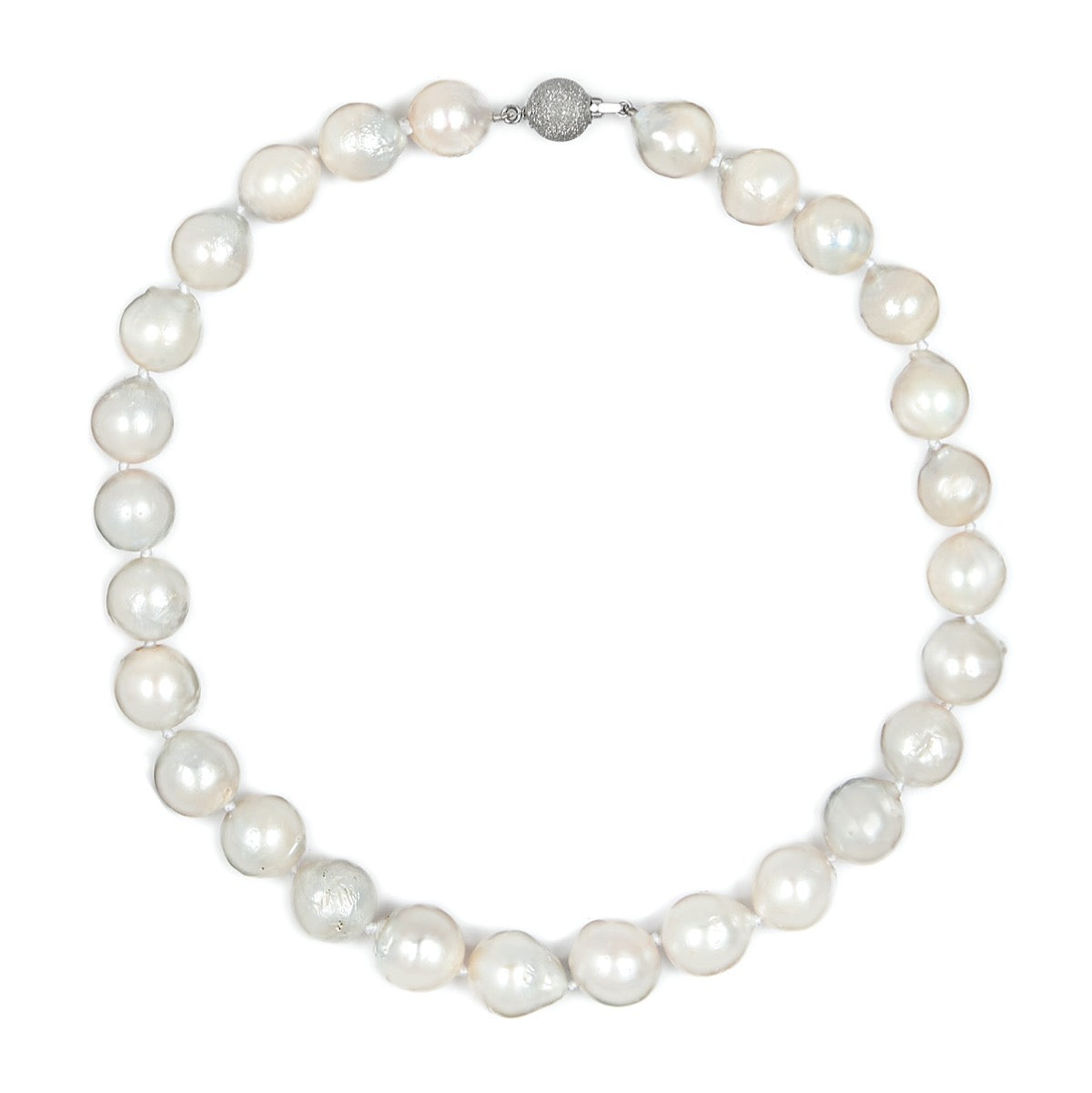 Grey Baroque South Sea Pearl Strand with 18k gold and Tourmaline Clasp —  SUSAN McDONOUGH JEWELRY Handmade Fine Jewelry