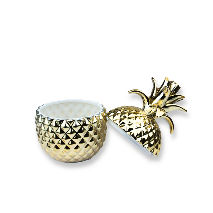 Small Golden Pineapple Jar