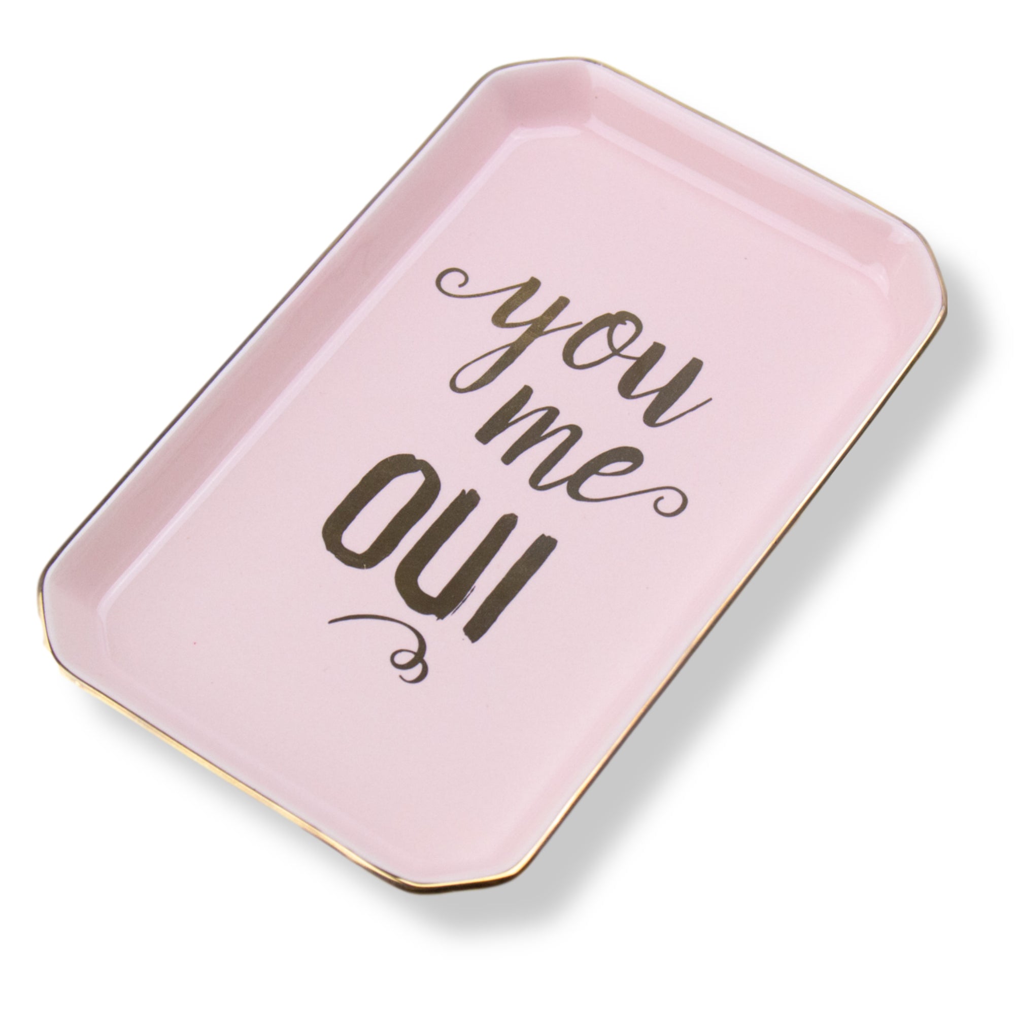 'You Me Oui' Porcelain Trinket Tray