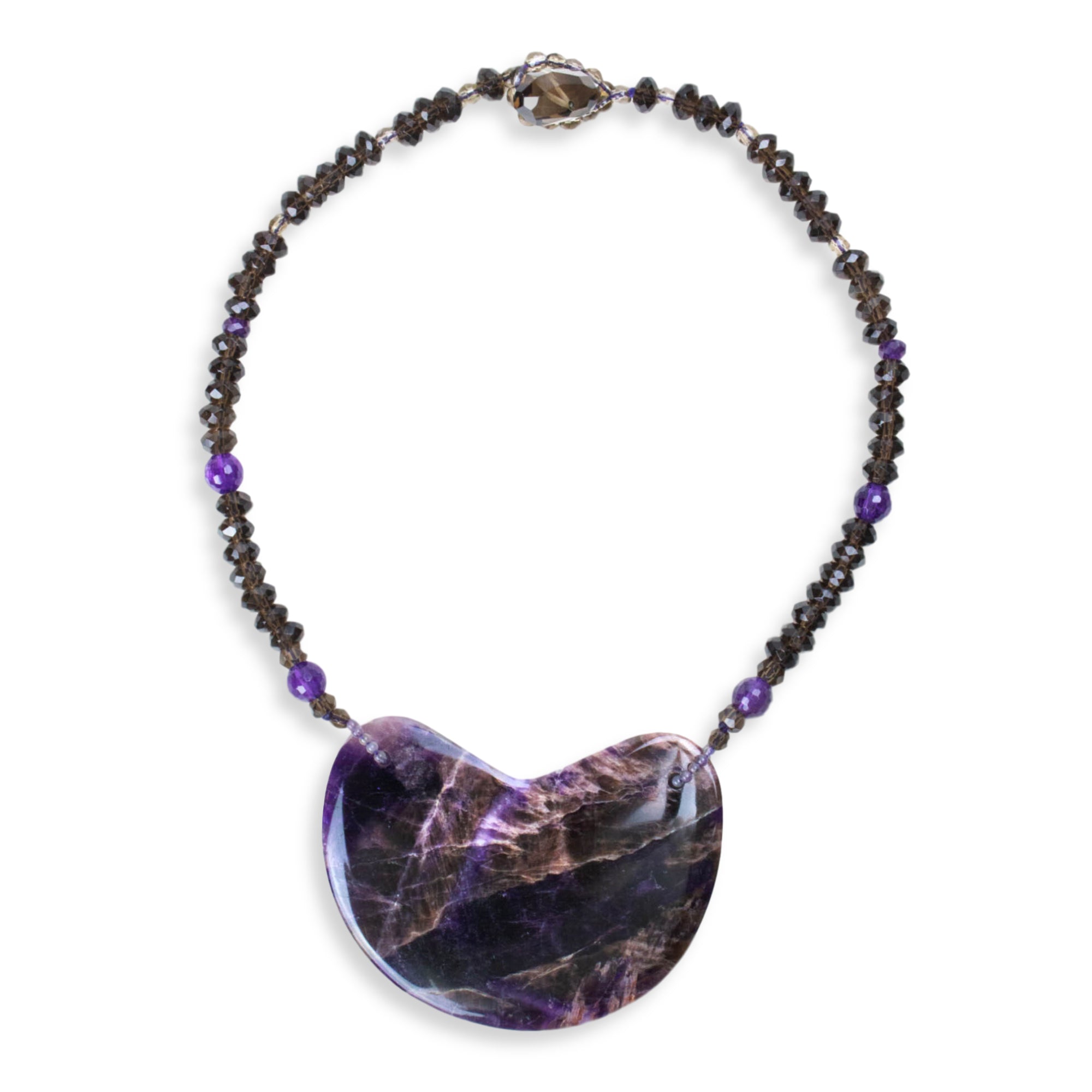 Deep Amethyst Single Cloud Necklace