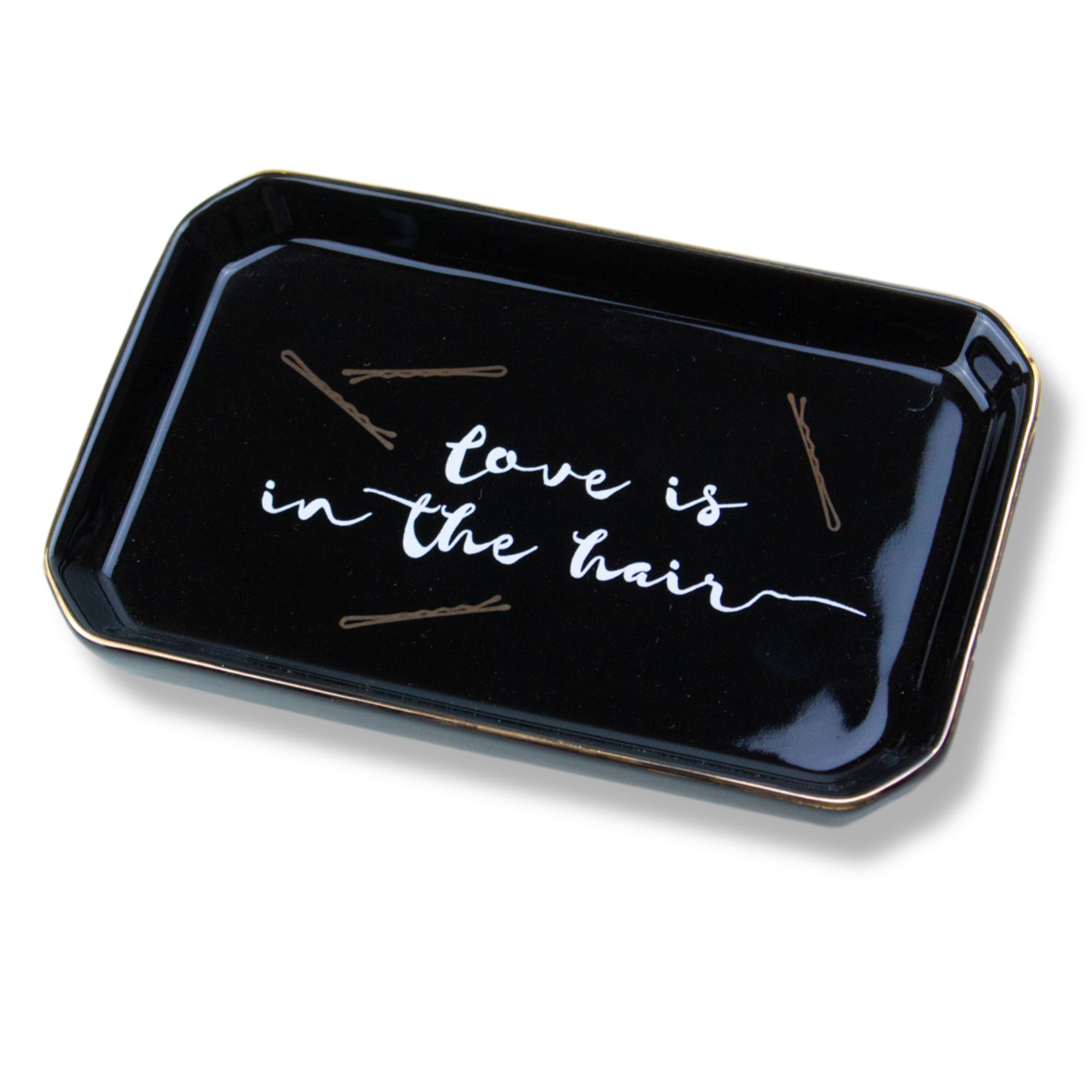 'Love Is In The Hair'  Porcelain Trinket Tray
