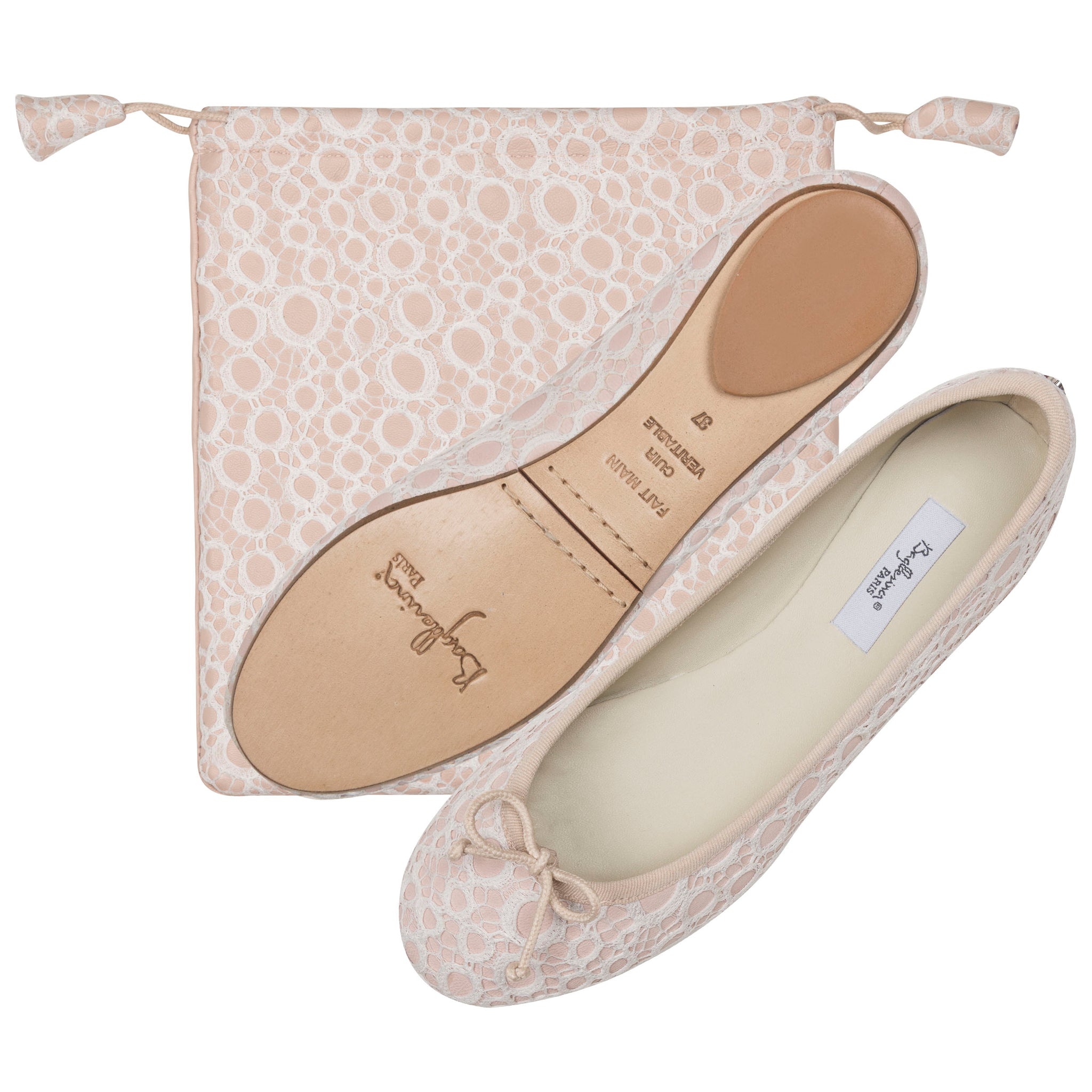 Ballet Pumps Classic Orchid Lace with Carry Bag